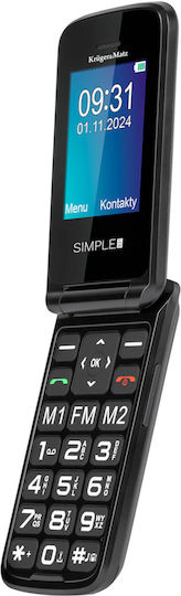 Kruger & Matz Simple 931 4G Dual SIM Mobile with Large Buttons Black