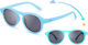 Nanovista Round Baby Kids Sunglasses with Polarized Blue Lenses for 1-4 Years