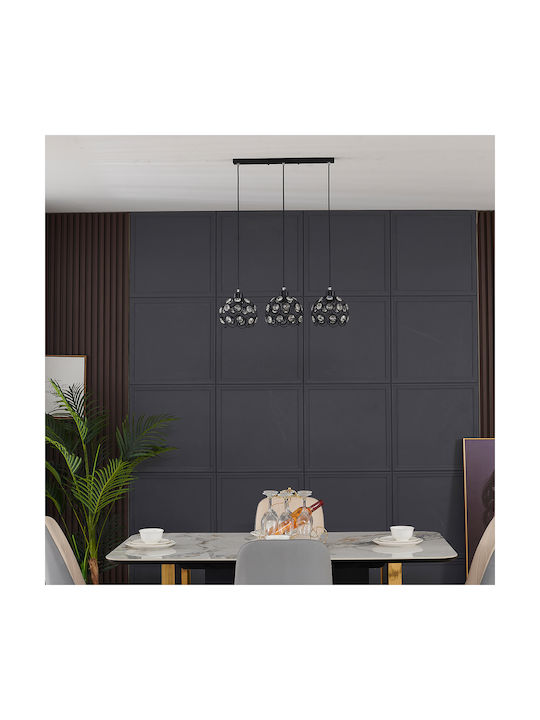 Agora Lighting Reglabil Lustră Florence Calea ferată cu Dulie E27 65x65x90cm.