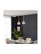 Agora Lighting Ρυθμιζόμενο Κρεμαστό Φωτιστικό Florence Ράγα με Ντουί E27 56x56x90εκ.