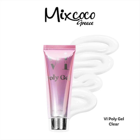 Beauty VI Gel Νυχιών Διάφανο 30gr