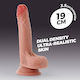 Crushious Glass Dildo with Balls and Suction Cup Flesh 19cm
