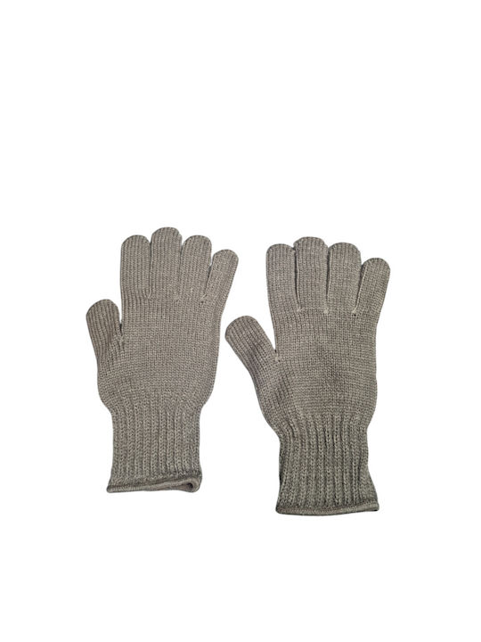 Kids Knitted Gray Gloves