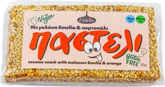 Emelia Παστέλι Μελάσα Emelia & Πορτοκάλι 50gr