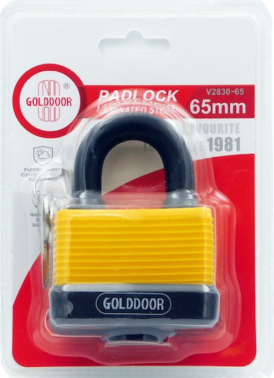 Golddoor Padlock Brass with Key 1pcs