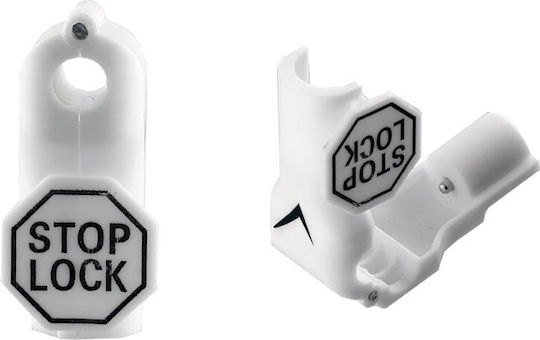 Volte-tel Anti-theft Security Hook Stop Lock 8mm White