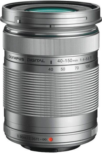 Olympus Full Frame Φωτογραφικός Φακός OM System M.Zuiko Digital ED 40-150mm F4.0-5.6 R Telephoto για Micro Four Thirds (MFT) Mount Ασημί