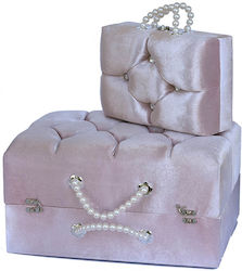 Set Koffer Kleiner Koffer Rosa Samt 2 Stück Sbb/744901 Kaliso Kls-744901
