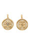 Charm Talisman Konstantin mit Steinen aus 14K Gold mit Zirkon