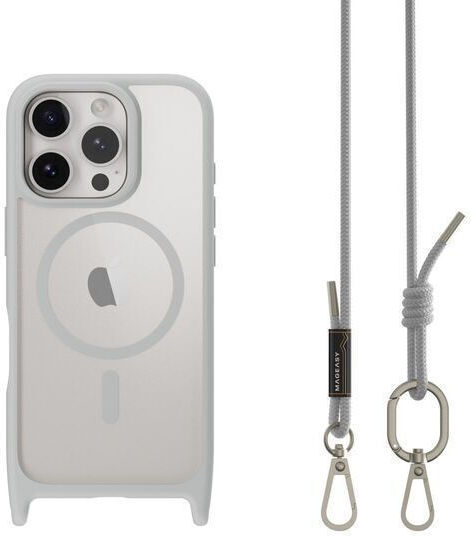 Mageasy Roar M With Lanyard Back Cover Σιλικόνης με Λουράκι Πράσινο (iPhone 16 Pro Max)