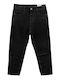 High Waist Women's Jean Trousers in Mom Fit Black
