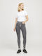 Vienna High Waist Women's Jean Trousers in Skinny Fit Gray