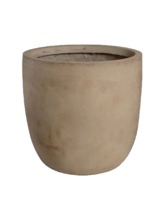 Harmony Pot Ceramic Taupe 35x35x34cm.