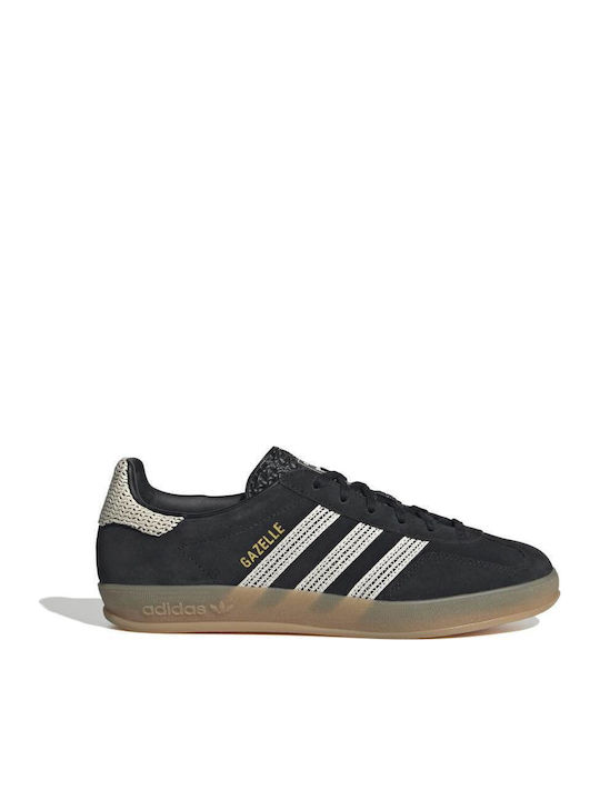 adidas gazelle silver green womens ADIDAS ORIGINALS Schwarze Gazelle Indoor-Sneaker für Herren und Damen –  Pavidas main image 1