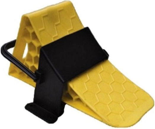 Plastic Wheel Chock + Holder Trucks Trailers Vans Construction Machinery Cranes Length 47 Cm