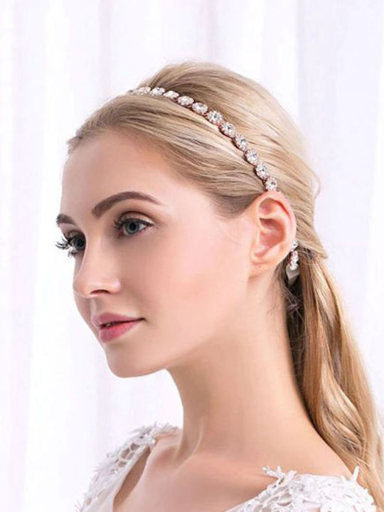 Dekorationskristalle Anpassbarer Haar Gürtel Armband oder Halskette Roségold „jasmin“