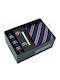 Martin & Co Men's Tie Synthetic Printed in Blue Color