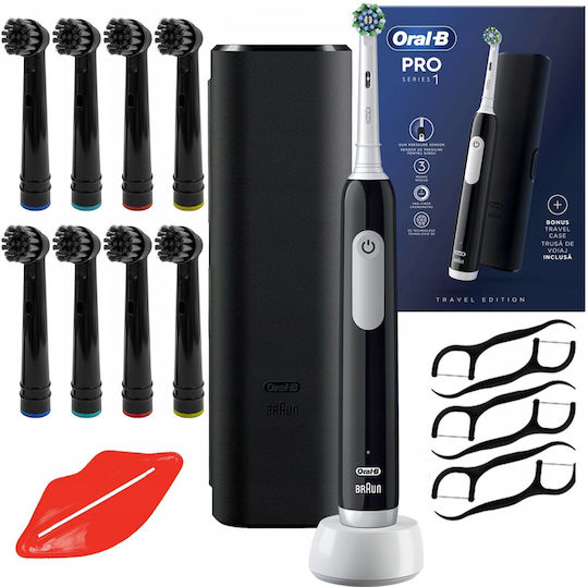 Oral-B Pro Series 1 Ηλεκτρική Οδοντόβουρτσα με Αισθητήρα Πίεσης Μαύρη