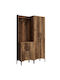 Berlin Mobilier de Intrare cu Dulap pentru Pantofi Walnut 120x35x200cm