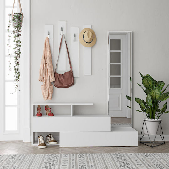 Ramda Έπιπλο Εισόδου με Παπουτσοθήκη White 137x35x154εκ. Ramda Έπιπλο Εισόδου με Παπουτσοθήκη White 137x35x154εκ.