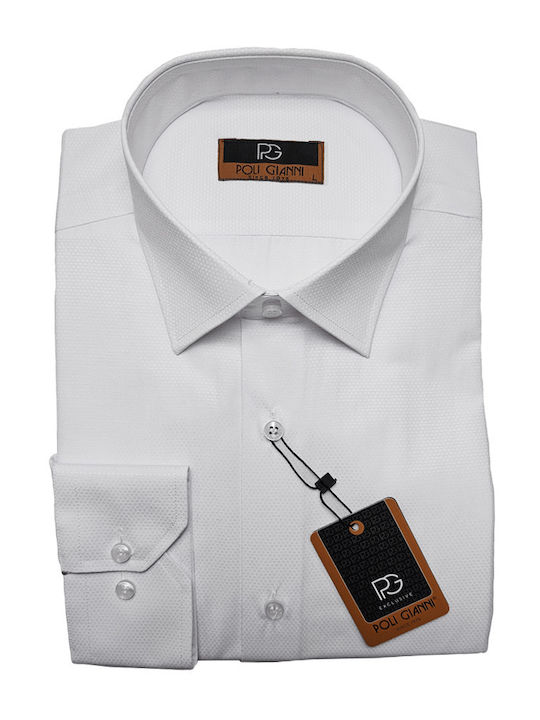 Langärmlig Hemd White