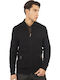 Herren Strickjacke BLACK
