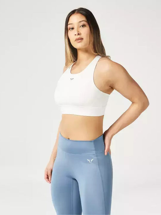 Essential High Impact Γυναικείο Αθλητικό Μπουστάκι Pearl White