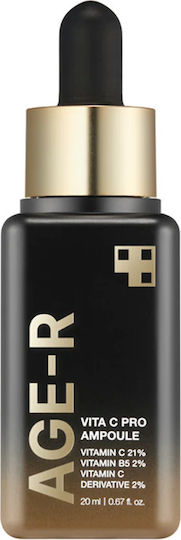 Medicube Age-R Vita C Pro Ampoule Soothing & Anti-aging Ampoule Face Serum with Vitamin C & Panthenol for Brightening & Firming 20ml