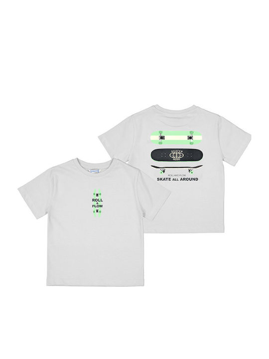 Mayoral Kinder-T-Shirt Weiß Skate