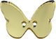 Plexiglass Butterfly Gold 20mm 8pcs