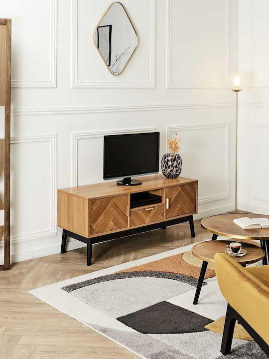 TV Stand 110 X 48 X 40 cm Low Model Felix Lounge Edition Collection Black Hd0300