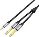 Vention Cable 6.3mm male - 3.5mm male 5m Gray (ALZ5230.6922794753372)