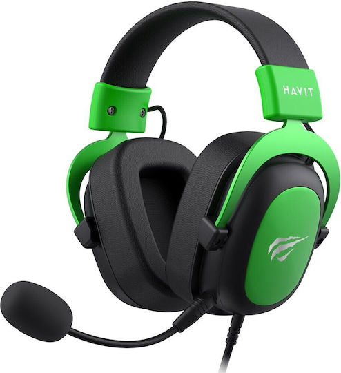 Havit H2002D Over Ear Gaming Headset with Connection 3.5mm Green
