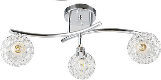 Agora Lighting Plafonieră de Tavan 57buc Argintiu cu Soclu E14