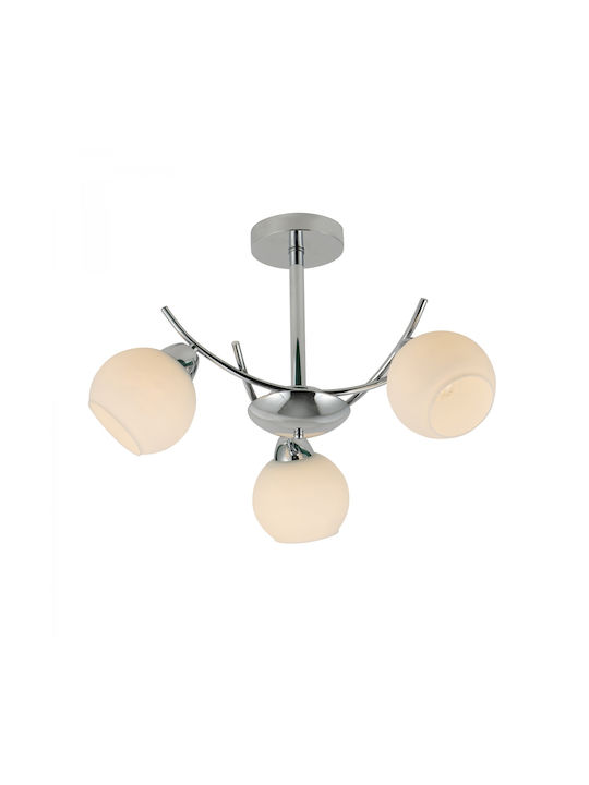 Agora Lighting Таванно осветление Сребрист с Фасунга E27