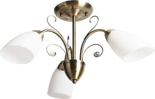 Agora Lighting Таванно осветление Златист с Фасунга E27