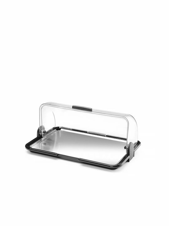 Ψωμιέρα με Καπάκι Inox Ασημί 40x24x15cm Ψωμιέρα με Καπάκι Inox Ασημί 40x24x15cm