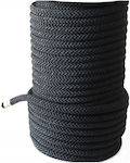 Twelve-Strand Polyester Mooring Rope Black