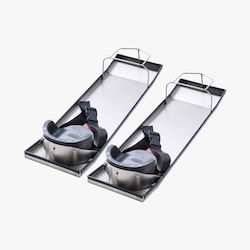 Vevor Concrete Knee Boards Slider Knee Boards 28” X 8” Kneeer Board Γόνατα Ανοξείδωτο Χάλυβα Sliders Σκυρόδεμα Κινούμενα Συρόμενα Ζευγάρια Τσιμεντένια Επιγονατάκια & Ιμάντες Σανίδας Φινίρισμα Σκυρόδεμα