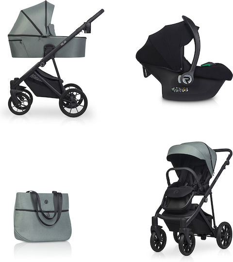 Riko Velar Adjustable 3 in 1 Baby Stroller Sage 03 9.2kg