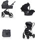 Riko Velar Adjustable 3 in 1 Baby Stroller Coal...