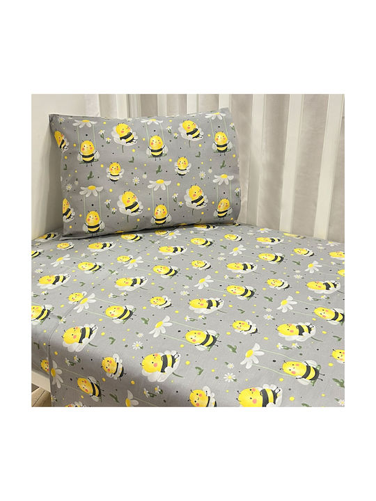 Bunny Bebe Sheet Set Single with Elastic Band C...