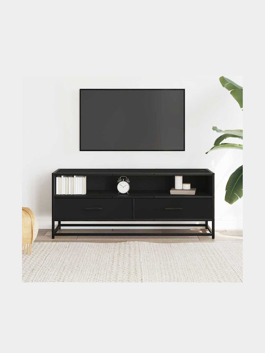 Stand TV Metalic Negru L100xA34.5xÎ40cm
