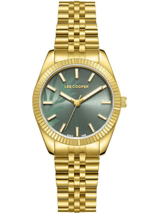 Lee Cooper Women's Watch with Gold Metal Bracelet