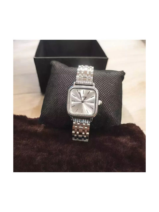 Watch with Silver Metal Bracelet