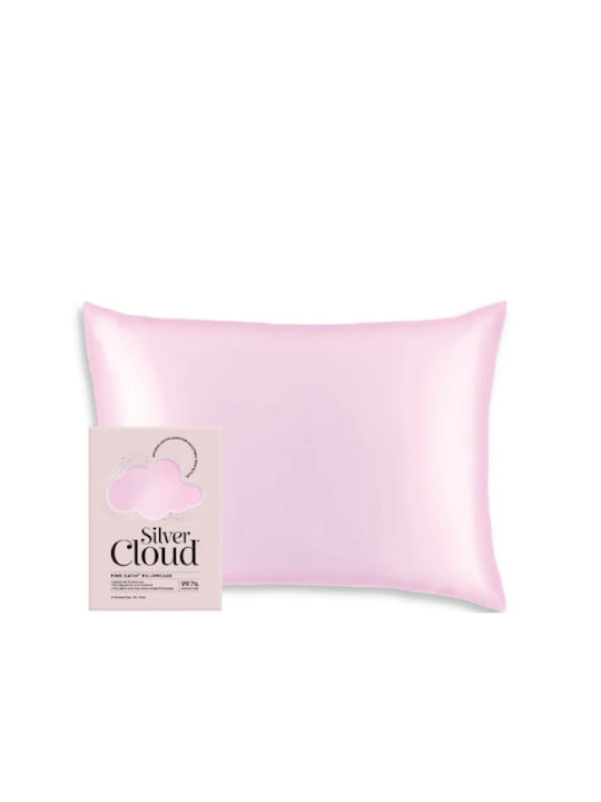 Silver Cloud Satin Pillowcase Εμποτισμένη Ιόντα Αργύρου Pink