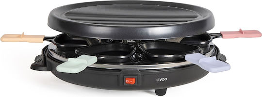 Livoo Επιτραπέζια Ηλεκτρική Ψησταριά Raclette Σχάρας 800W 29x29εκ.