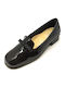 Patent Leather Women's Moccasins in Black Color