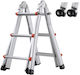 Vevor Telescoping Ladder A Frame 10 Ft Extension Multi-function Homework
