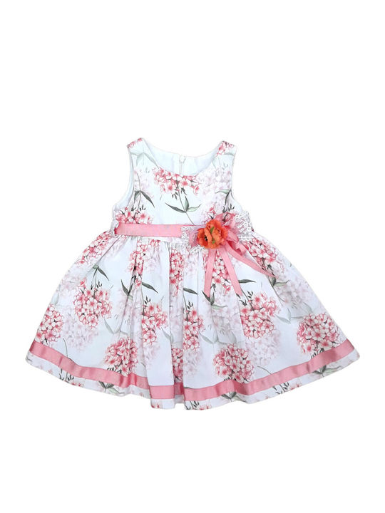 Mädchenkleid Ärmellos Set aus 2 mit Zubehör Rosa